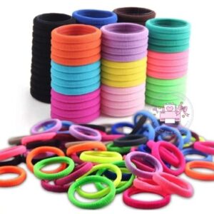 Vale pacote com 500 elásticos de cabelo
